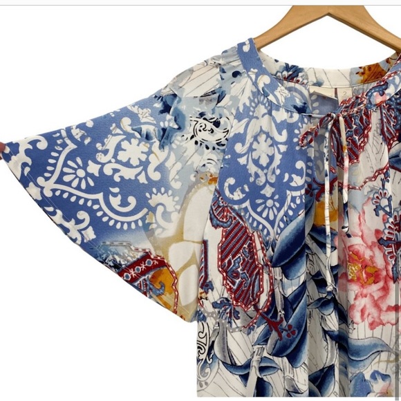 Chico's Blue Jersey Knit Stretch
Refreshing Floral Paisley Print 2 Dress
NWT - Picture 4 of 6